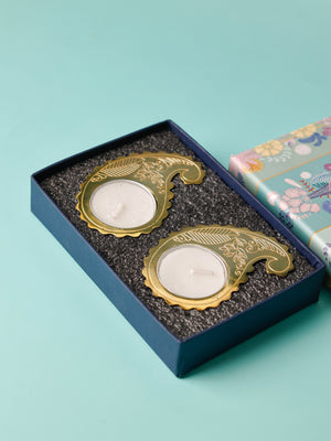 Twirl Tealight Holders Gift Box - Set of 2