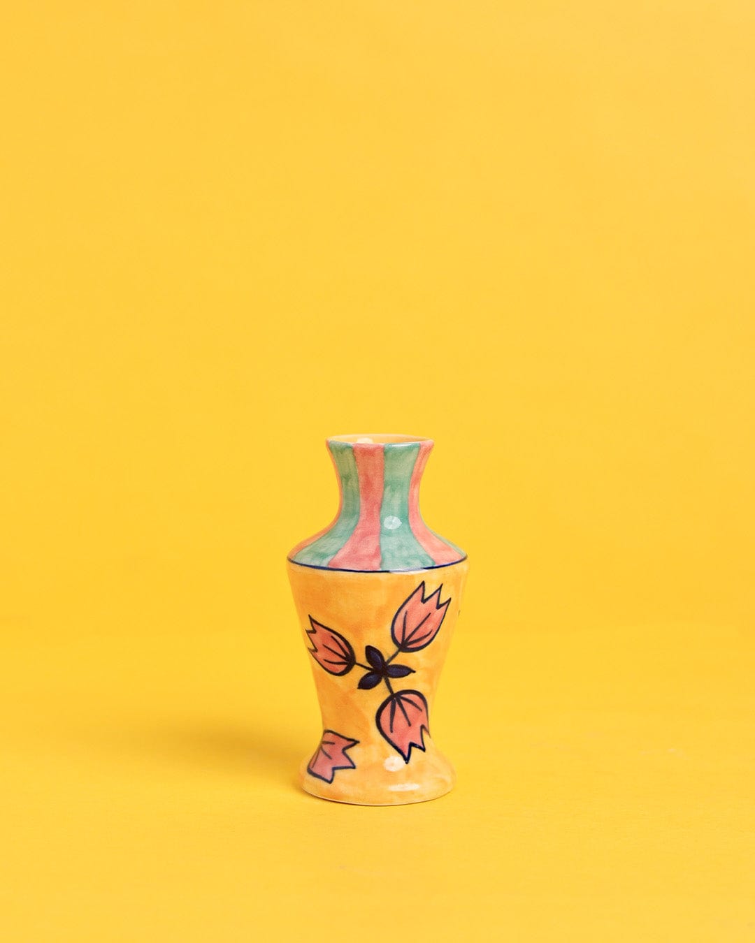   Vaha Handpainted Ceramic Bud Vase - Vaha Handpainted Ceramic Bud Vase - The Wishing Chair  - Vaha Handpainted Ceramic Bud Vase - The Wishing Chair 