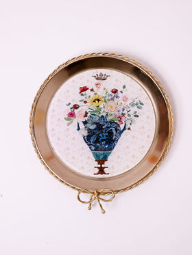 Vase Metal Wall Plate