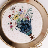 Vase Metal Wall Plate