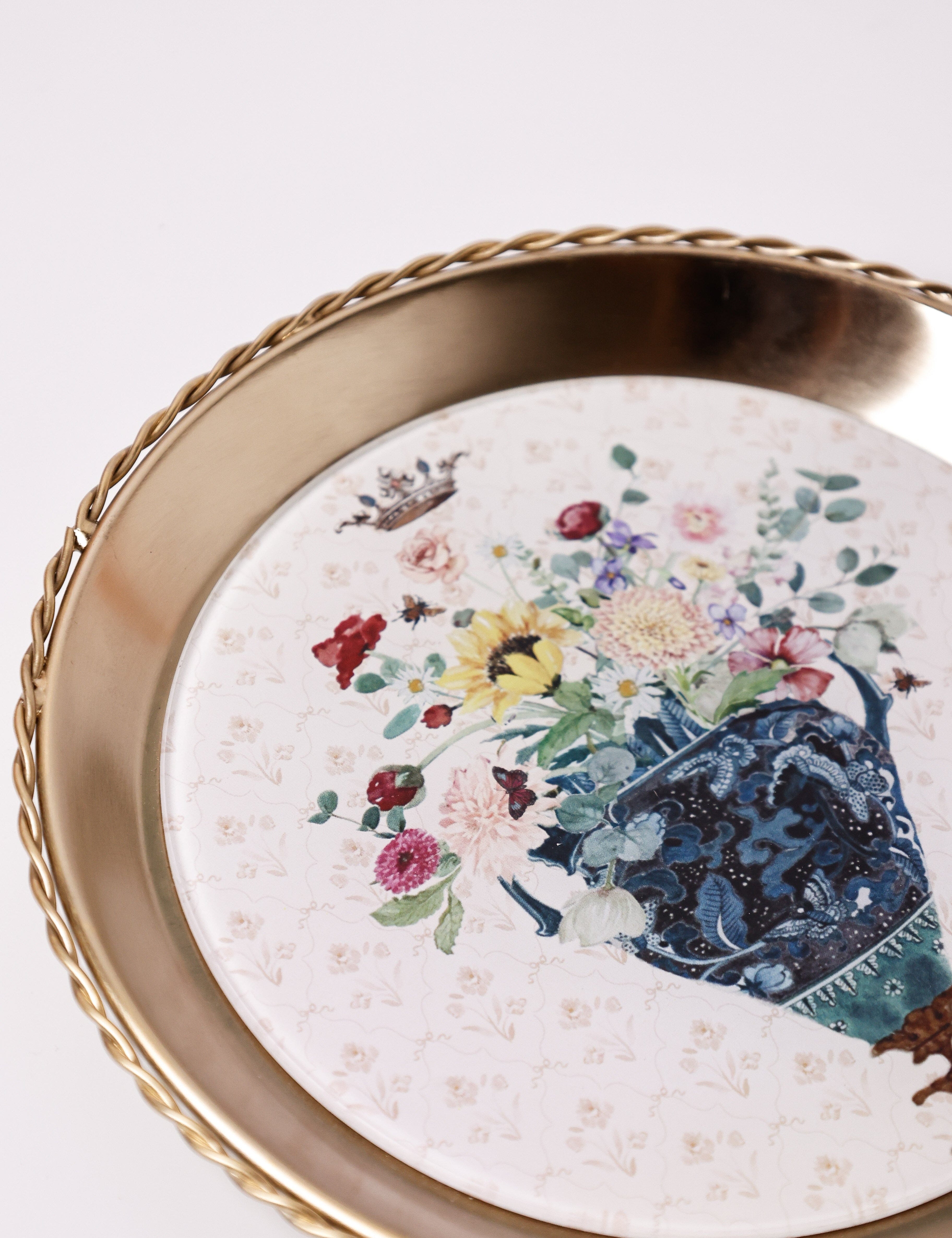 Vase Metal Wall Plate