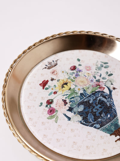 Vase Metal Wall Plate