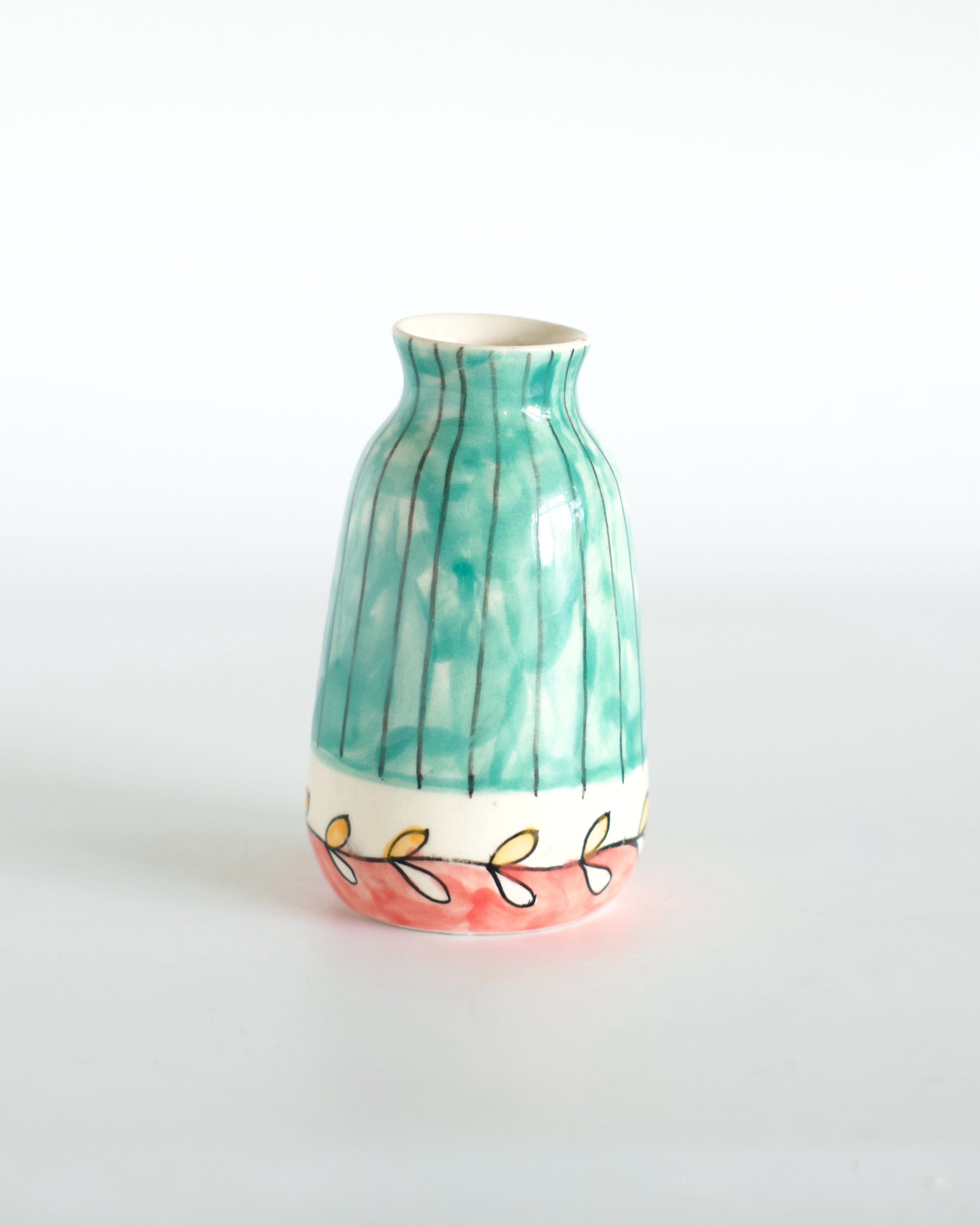 Vases & Planters Aron Handpainted Ceramic Mini Vase