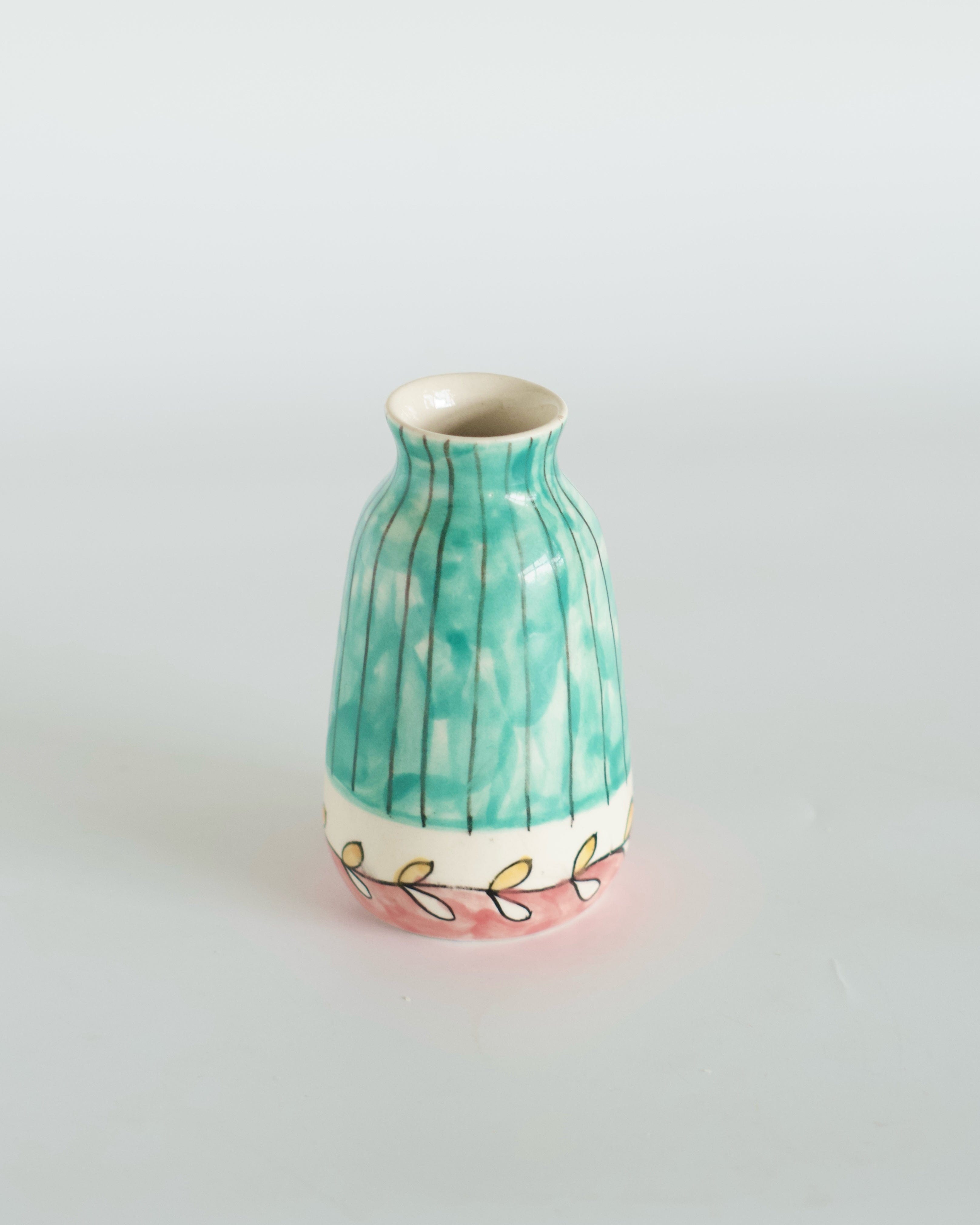 Vases & Planters Aron Handpainted Ceramic Mini Vase