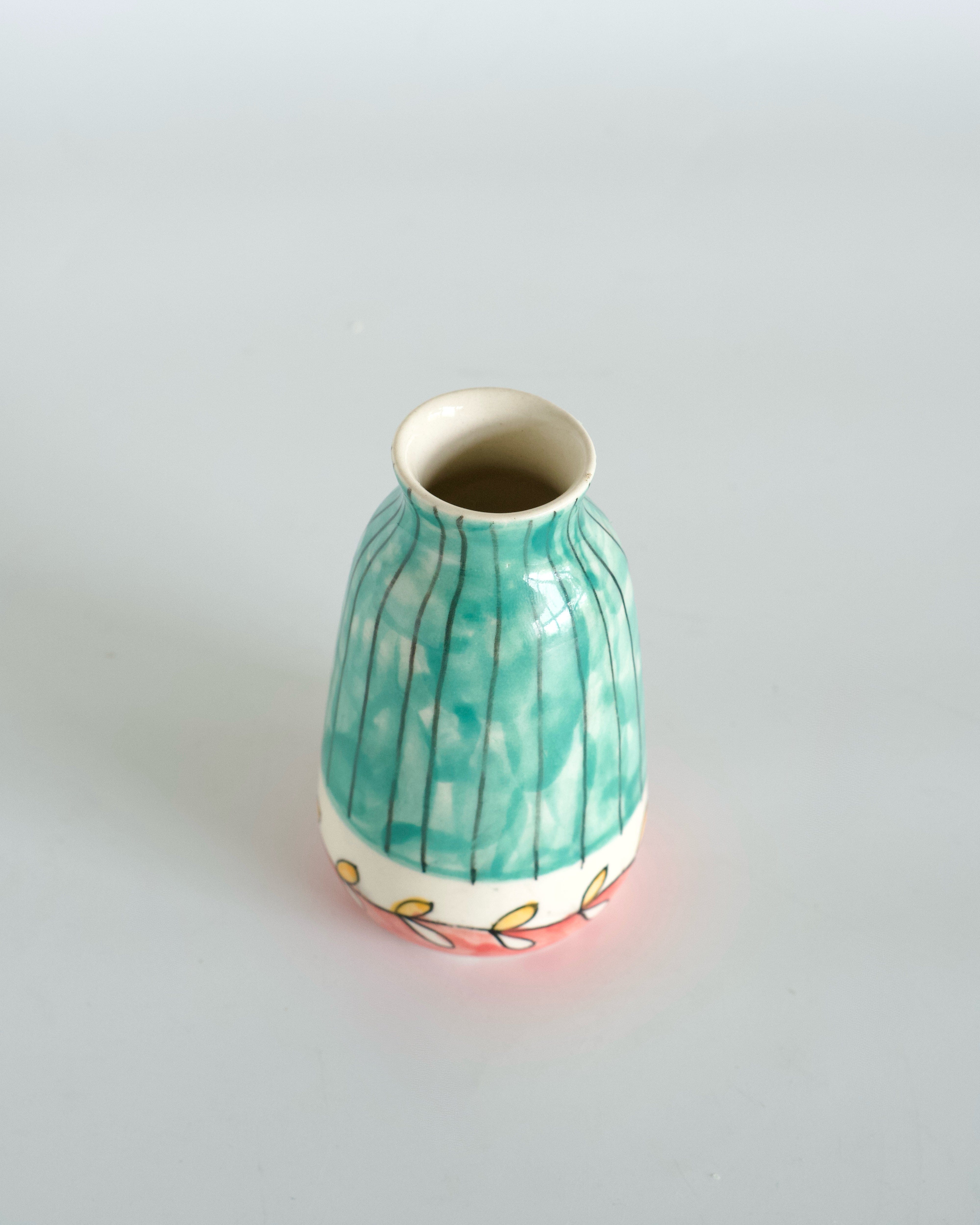 Vases & Planters Aron Handpainted Ceramic Mini Vase