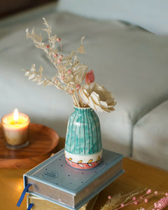 Vases & Planters Aron Handpainted Ceramic Mini Vase