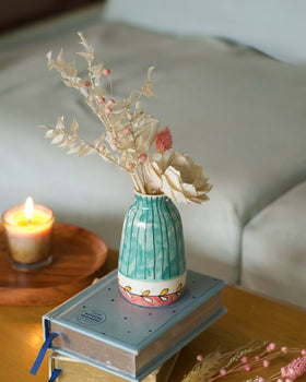 Vases & Planters Aron Handpainted Ceramic Mini Vase