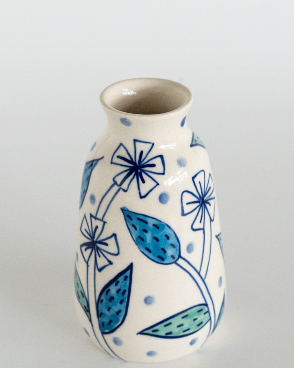 Vases & Planters Bella Handpainted Ceramic Mini Vase