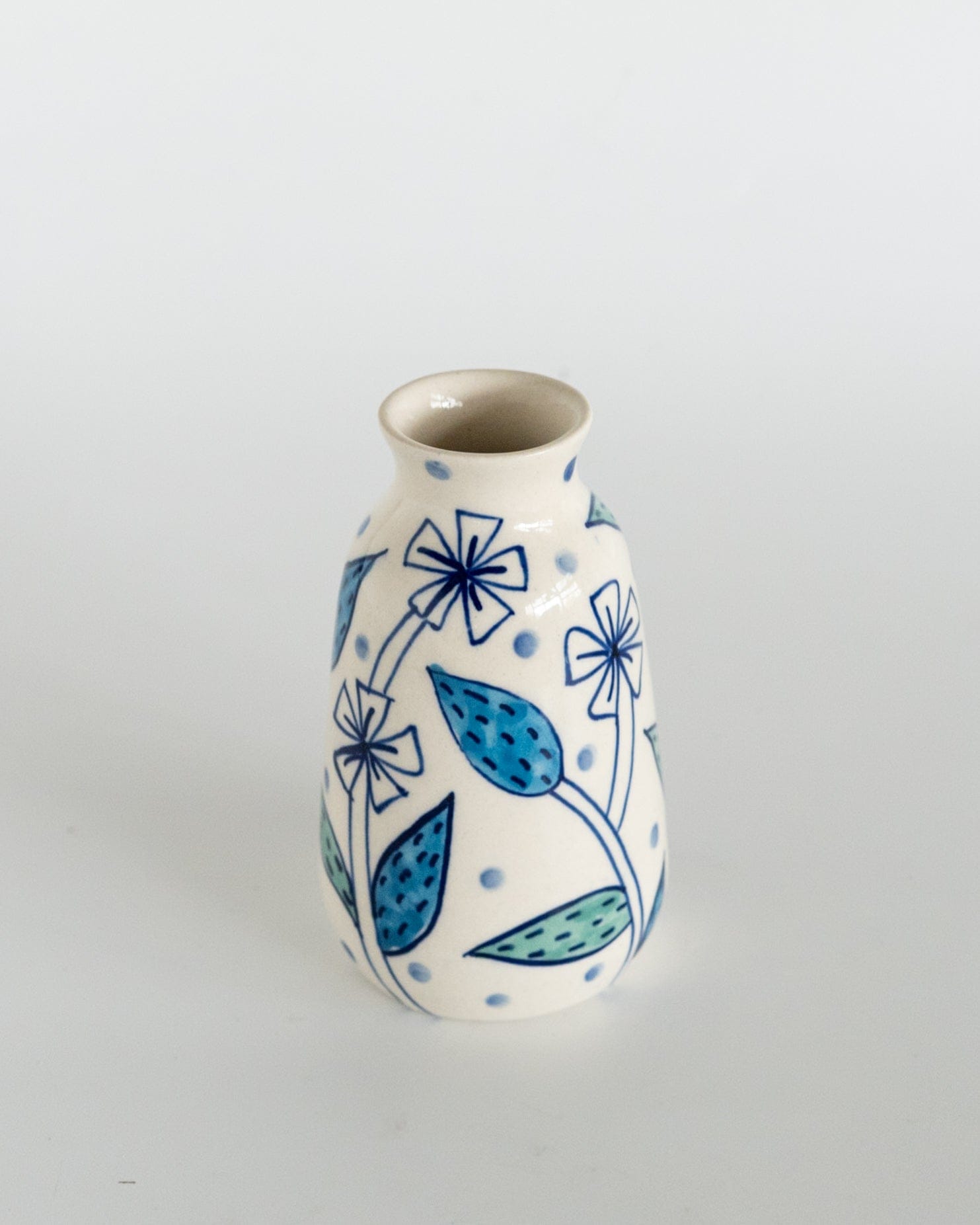 Vases & Planters Bella Handpainted Ceramic Mini Vase