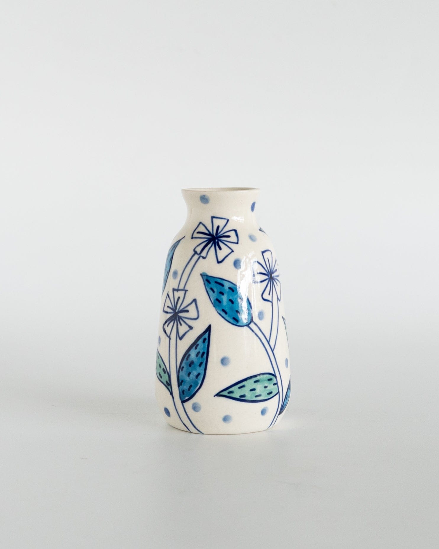 Vases & Planters Bella Handpainted Ceramic Mini Vase