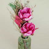 Vases & Planters Blooms - Dried Flowers Bouquet in Glass Vase