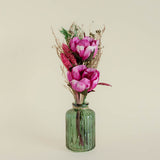 Vases & Planters Blooms - Dried Flowers Bouquet in Glass Vase