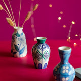 Vases & Planters Lunaria Handpainted Mini Vases - Set of 3