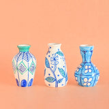 Vases & Planters Lunaria Handpainted Mini Vases - Set of 3