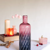 Vases & Planters Mirar Etched Glass Bottle Vase
