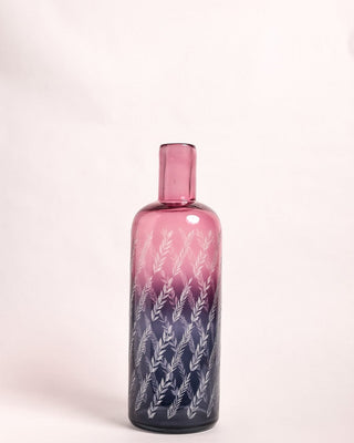 Vases & Planters Mirar Etched Glass Bottle Vase