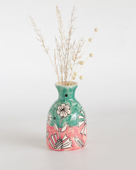 Vases & Planters Rosa Handpainted Ceramic Mini Vase