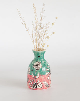 Vases & Planters Rosa Handpainted Ceramic Mini Vase