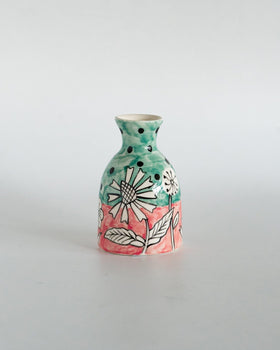 Vases & Planters Rosa Handpainted Ceramic Mini Vase