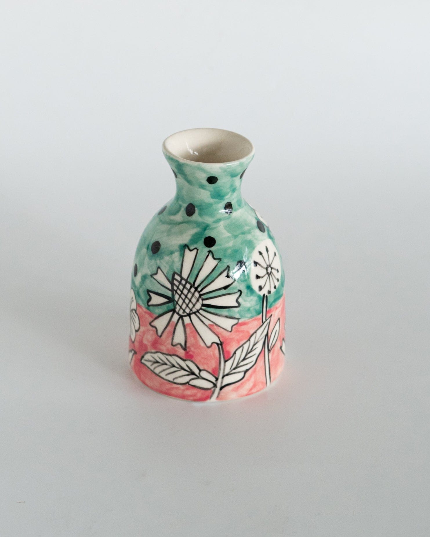 Vases & Planters Rosa Handpainted Ceramic Mini Vase