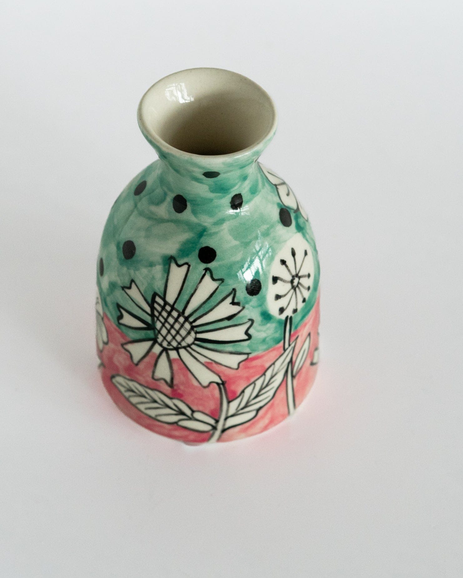Vases & Planters Rosa Handpainted Ceramic Mini Vase