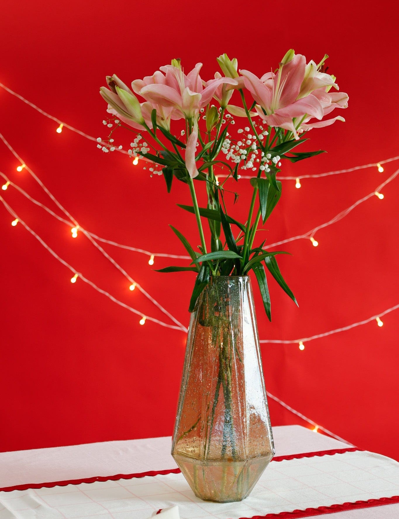 Vases & Planters Tasseleate Glass Vase