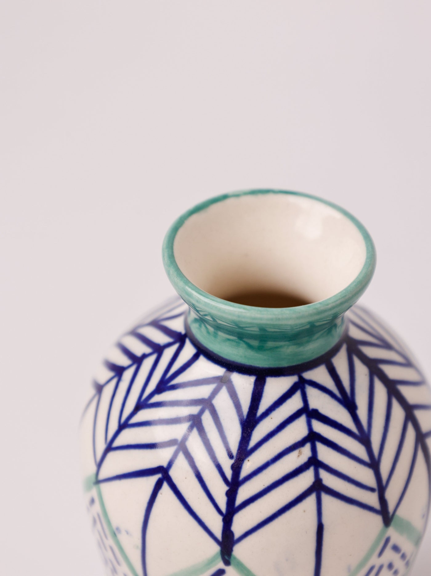 Verde Handpainted Ceramic Mini Vase