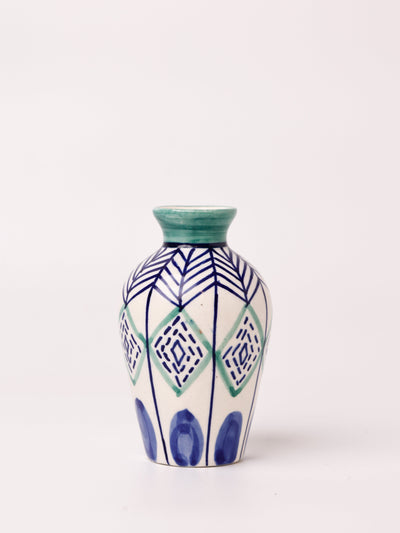 Verde Handpainted Ceramic Mini Vase