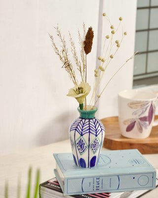 Verde Handpainted Ceramic Mini Vase