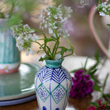 Verde Handpainted Ceramic Mini Vase