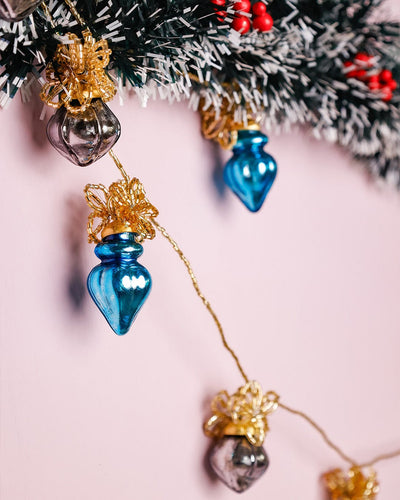  Very Merry Glass Ornaments Beaded Garland - Very Merry Glass Ornaments Beaded Garland - The Wishing Chair 