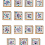 Wall Decor 17783-A Mini Mottled Mono Wall Hanging - Purple