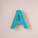 Wall Decor A Mottled Mono Wall Hanging Teal A to Z