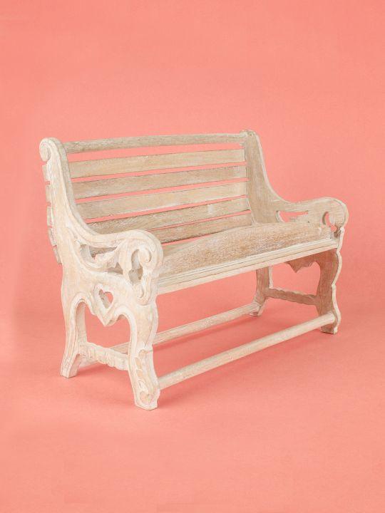 Wall Decor Alice Antique Fancy Bench | The Wishing Chair