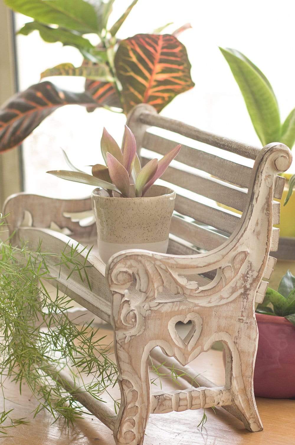 Wall Decor Alice Antique Fancy Bench | The Wishing Chair