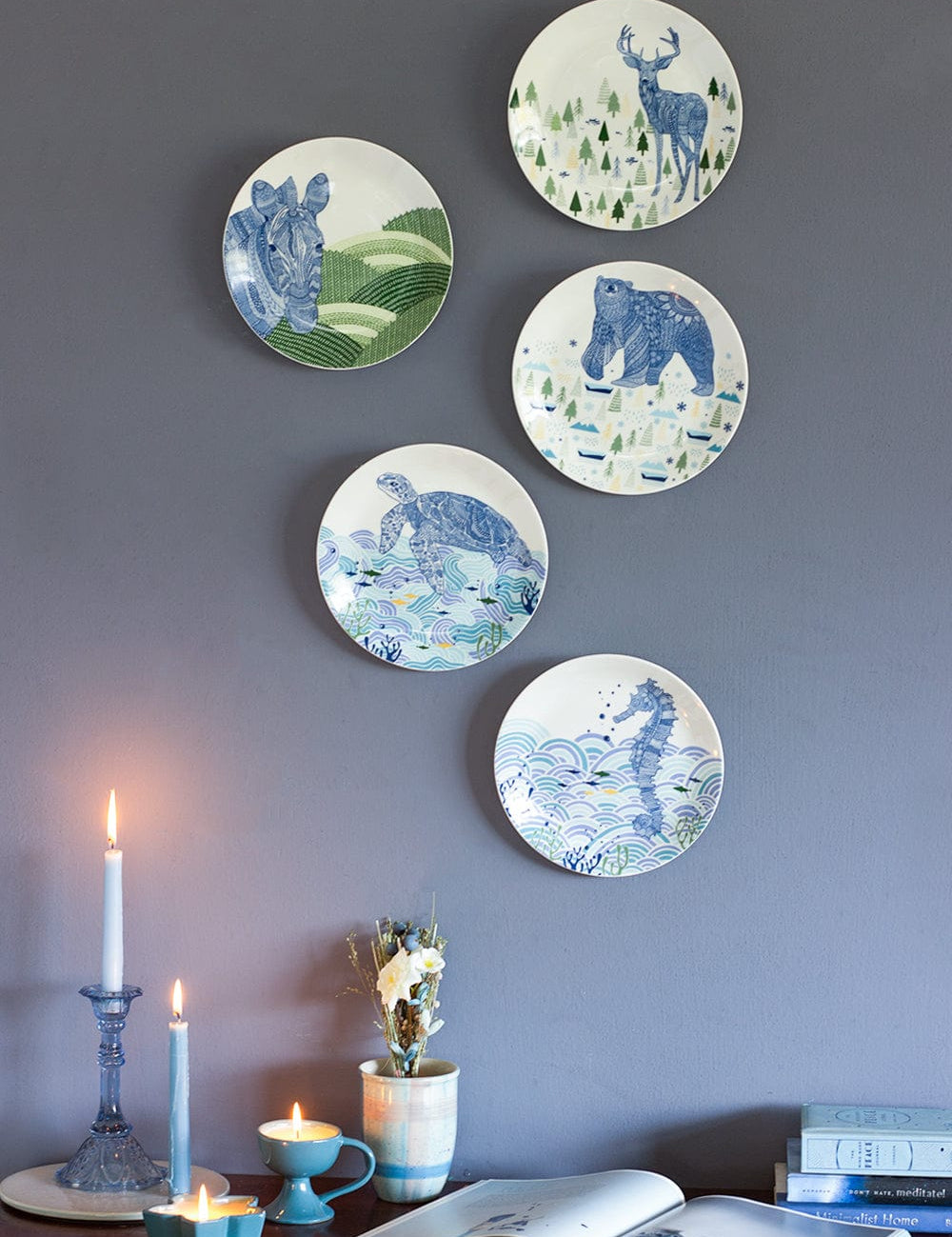 Wall Decor Animal Illustrative  Series Wall Plate - Deer