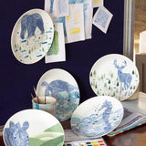 Wall Decor Animal Illustrative  Series Wall Plate - Deer