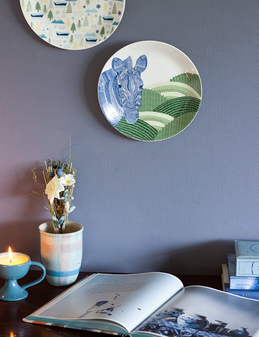 Wall Decor Animal Illustrative  Series Wall Plate - Zebra