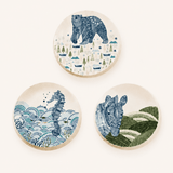 Wall Decor Animal Illustrative Series Wall Plates Set of 3