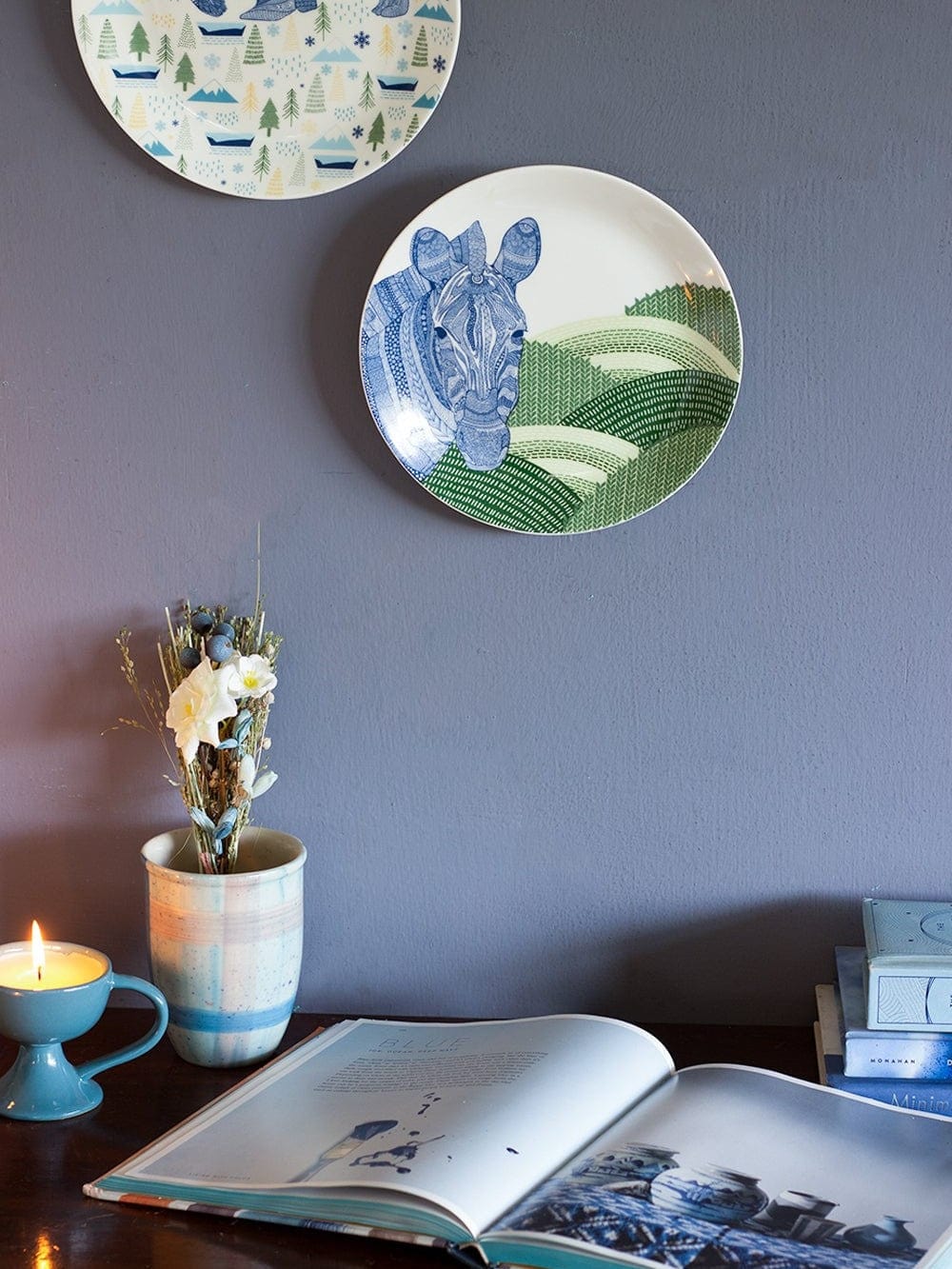 Wall Decor Animal Illustrative Series Wall Plates Set of 4