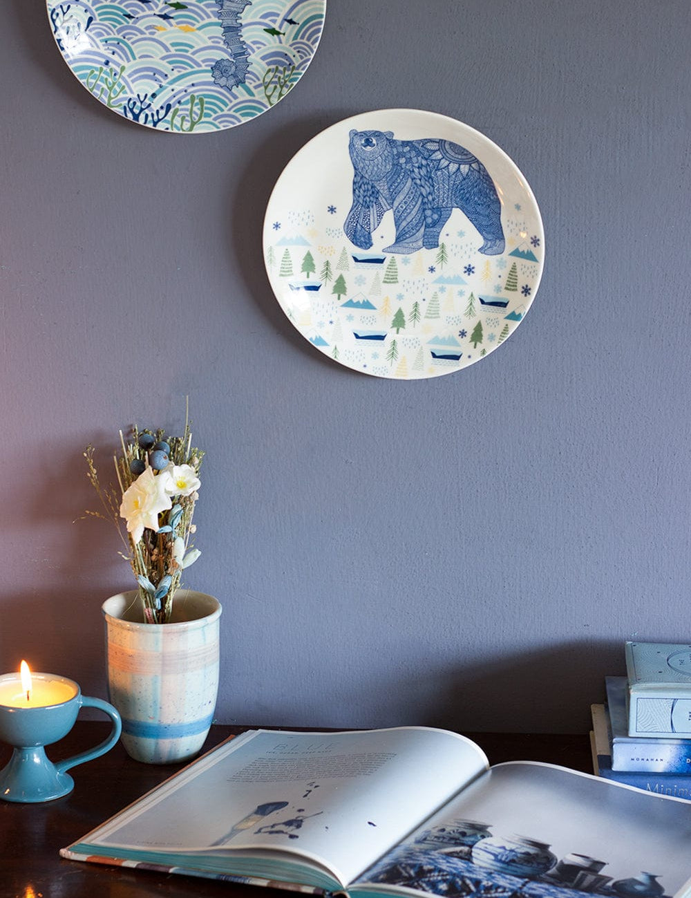Wall Decor Animal Illustrative Series Wall Plates Set of 4