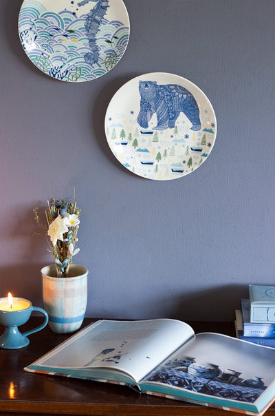Wall Decor Animal Illustrative Series Wall Plates Set of 5