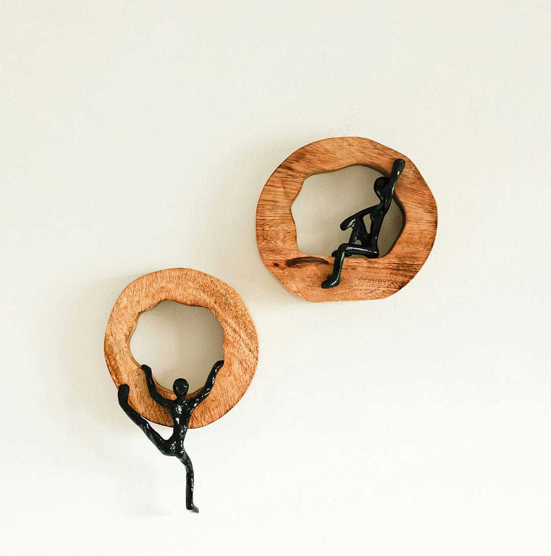 Wall Decor Ascend & Rise Wood & Metal Wall Decor Set of 2