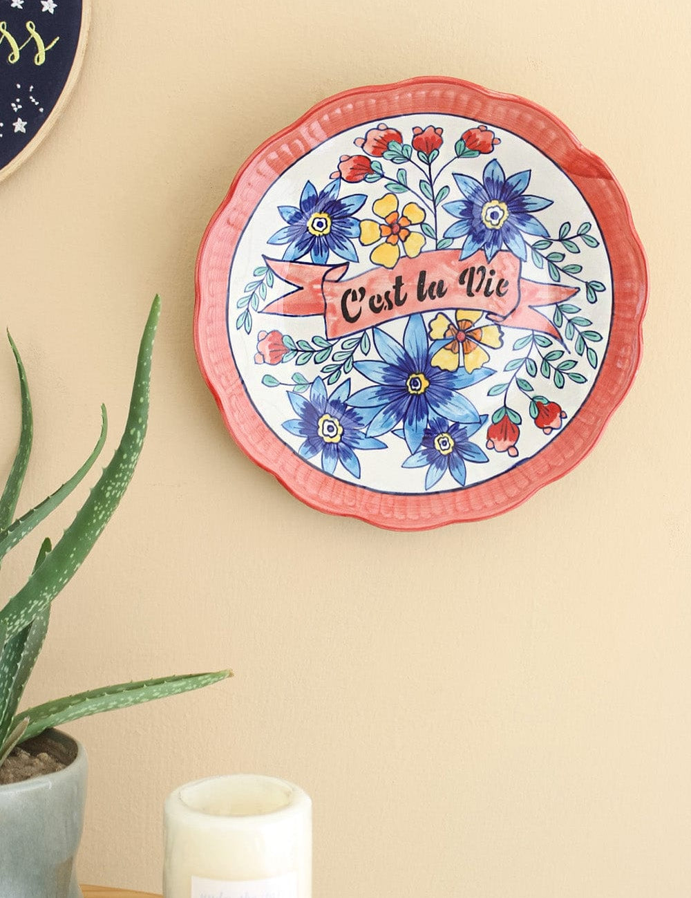 Wall Decor C'est La Vie Wall Plate