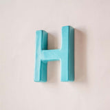 Wall Decor H Mottled Mono Wall Hanging Teal A to Z