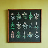 Wall Decor Herbarium Hand Embroidered BeadsWall Décor