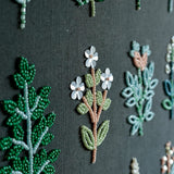 Wall Decor Herbarium Hand Embroidered BeadsWall Décor