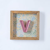 Wall Decor Mini Mottled Mono Wall Hanging - Pink
