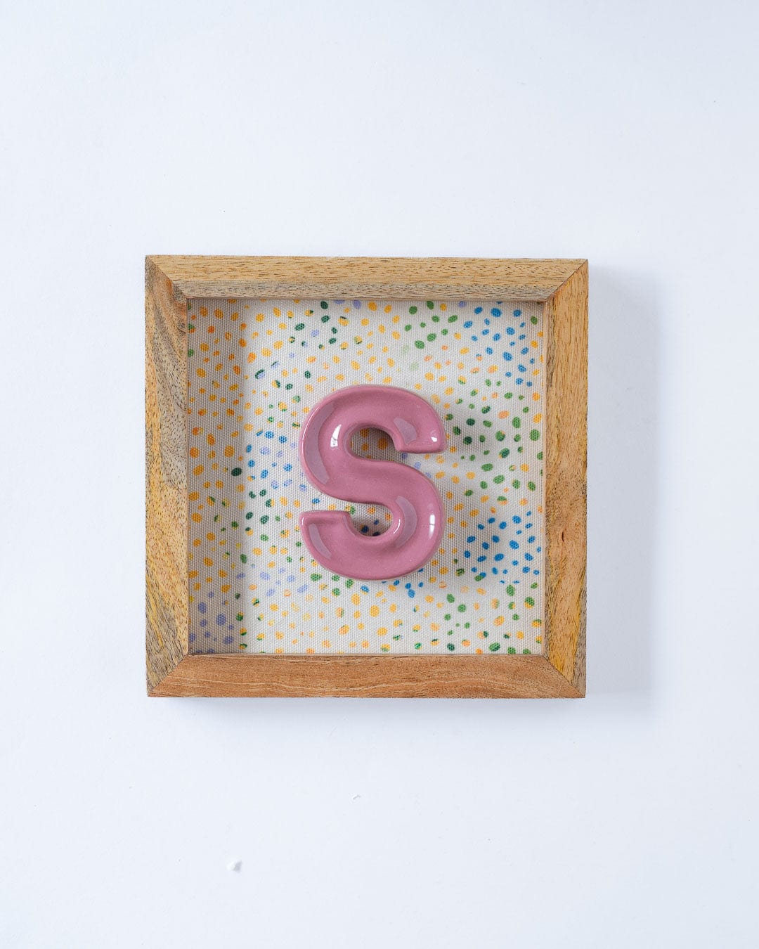 Wall Decor Mini Mottled Mono Wall Hanging - Pink