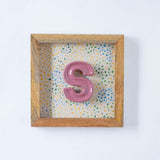 Wall Decor Mini Mottled Mono Wall Hanging - Pink
